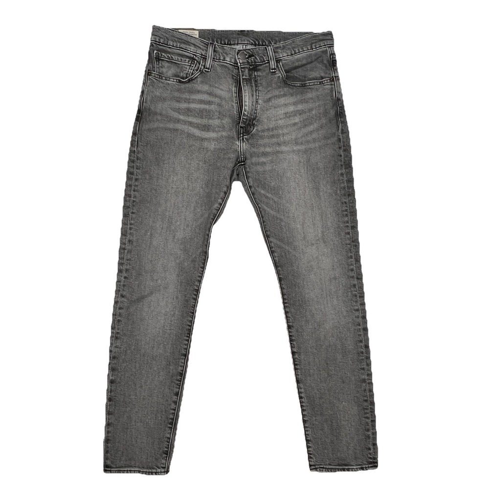 Levis Mens Jeans 512 33 X 30 Slim Taper Fit Gray Stretch Cotton Pocket
